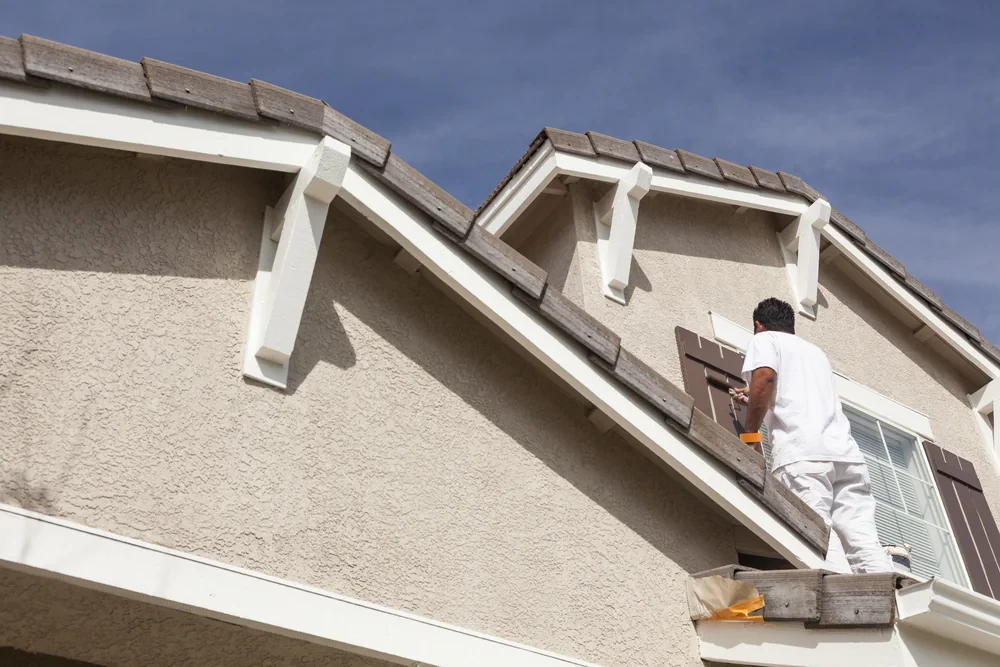 House Painter On Roof Essex County Massachusetts