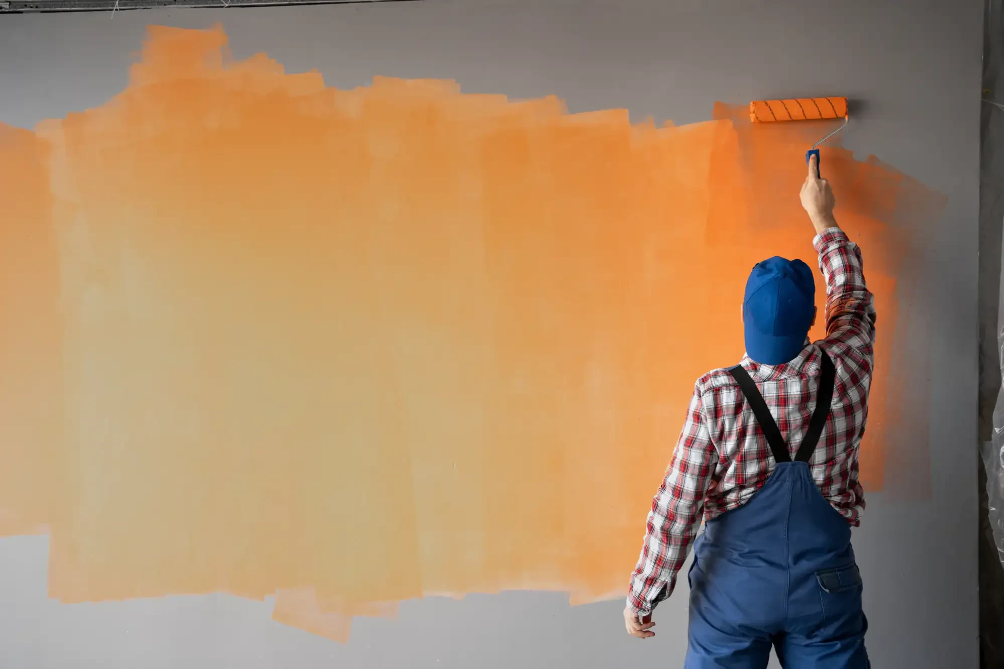 Professional painter orange wall roller essex county massachusetts service provided in Essex, Massachusetts with quality workmanship and attention to detail.