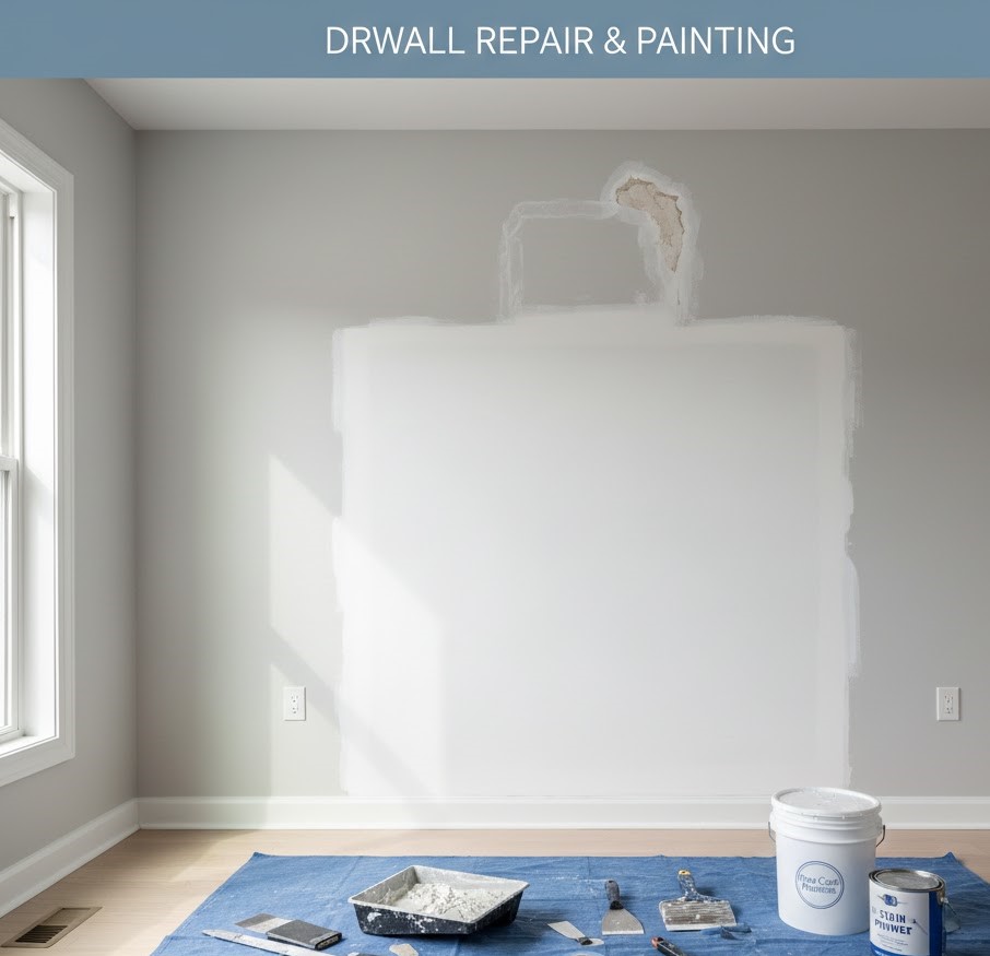Drywall repair Burlington MA