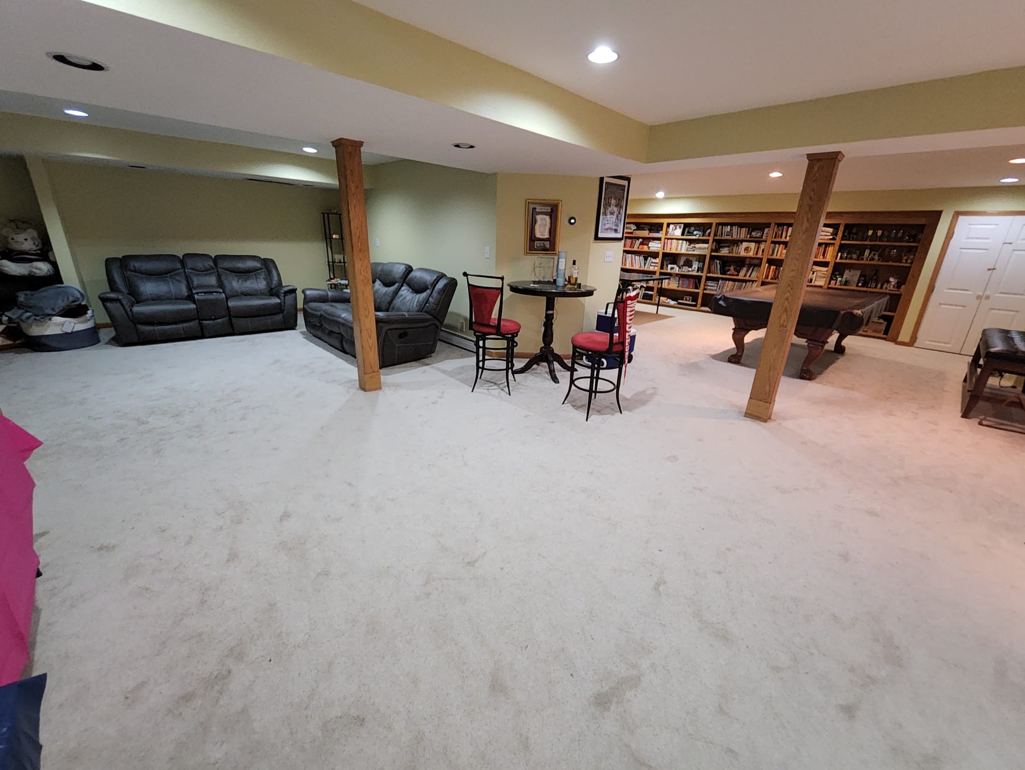 Living room painting completed Burlington area