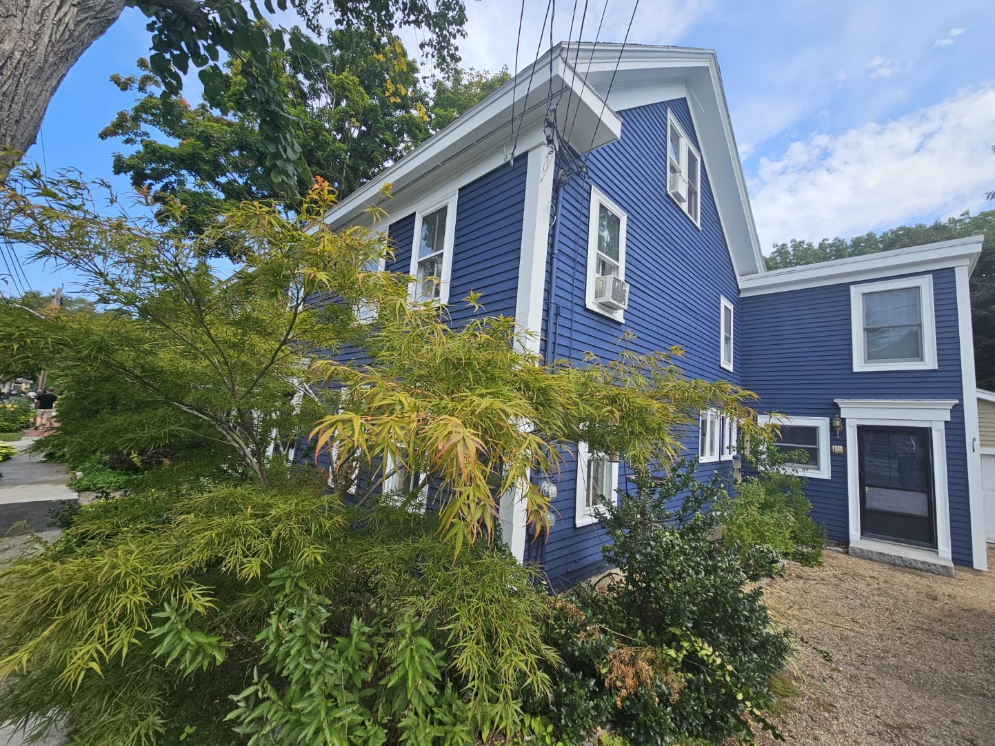 Completed exterior house wash Burlington area