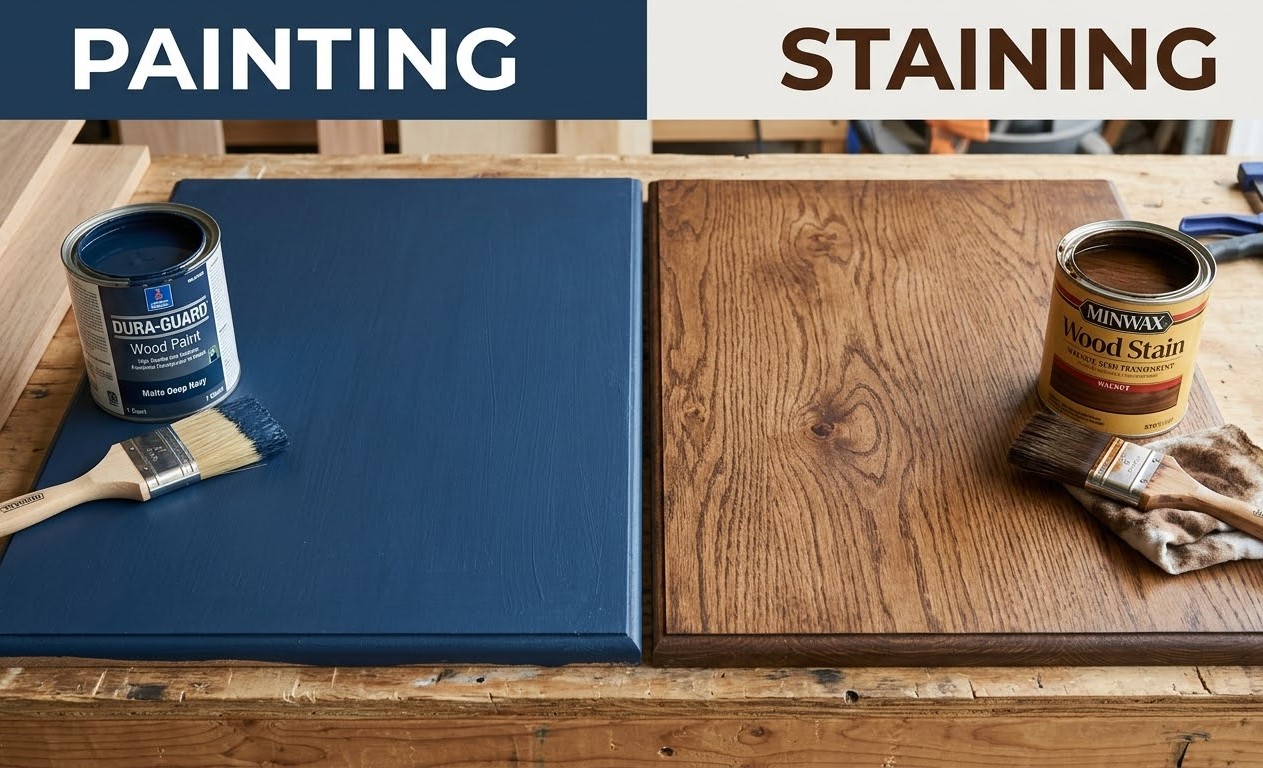 Deck staining project Dracut area