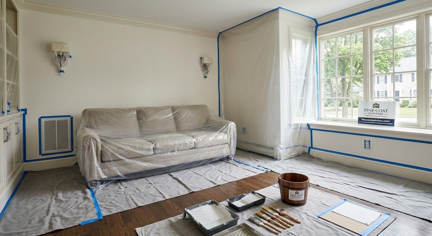 Fine Coat Painters Burlington MA — professional painting team at work