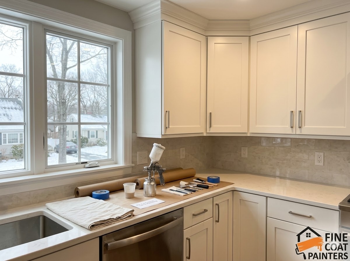 Cabinet refinishing Burlington MA